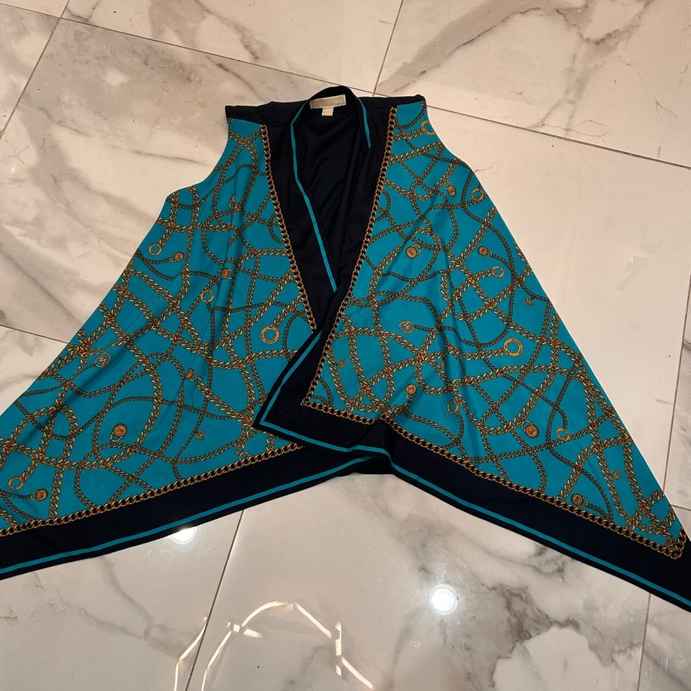 Michael Kors Handkerchief Hem Tunic Duster Resort Collection